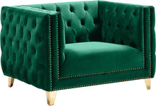 Load image into Gallery viewer, Michelle Green Velvet Chair