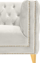 Load image into Gallery viewer, Michelle Cream Velvet Loveseat
