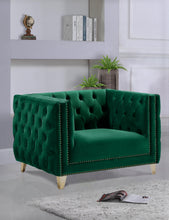 Load image into Gallery viewer, Michelle Green Velvet Chair