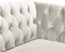 Load image into Gallery viewer, Michelle Cream Velvet Loveseat