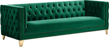 Load image into Gallery viewer, Michelle Green Velvet Sofa
