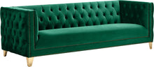 Load image into Gallery viewer, Michelle Green Velvet Sofa