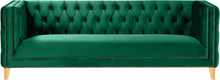 Load image into Gallery viewer, Michelle Green Velvet Sofa