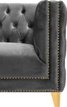 Load image into Gallery viewer, Michelle Grey Velvet Loveseat