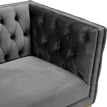 Load image into Gallery viewer, Michelle Grey Velvet Sofa
