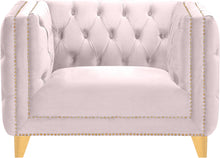 Load image into Gallery viewer, Michelle Pink Velvet Chair