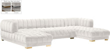 Load image into Gallery viewer, Gwen Cream Velvet 3pc. Sectional (3 Boxes)