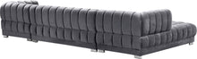 Load image into Gallery viewer, Gwen Grey Velvet 3pc. Sectional (3 Boxes)