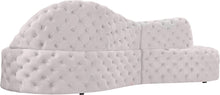 Load image into Gallery viewer, Royal Cream Velvet 2pc. Sectional