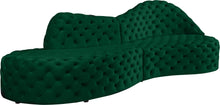 Load image into Gallery viewer, Royal Green Velvet 2pc. Sectional