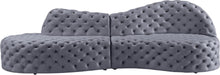 Load image into Gallery viewer, Royal Grey Velvet 2pc. Sectional