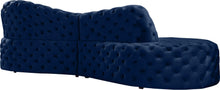 Load image into Gallery viewer, Royal Navy Velvet 2pc. Sectional
