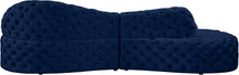 Load image into Gallery viewer, Royal Navy Velvet 2pc. Sectional