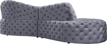 Load image into Gallery viewer, Royal Grey Velvet 2pc. Sectional