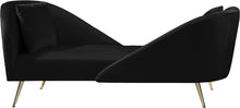 Load image into Gallery viewer, Nolan Black Velvet Chaise