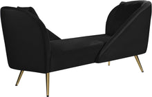 Load image into Gallery viewer, Nolan Black Velvet Chaise