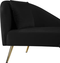 Load image into Gallery viewer, Nolan Black Velvet Chaise