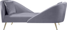 Load image into Gallery viewer, Nolan Grey Velvet Chaise