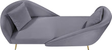 Load image into Gallery viewer, Nolan Grey Velvet Chaise