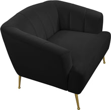 Load image into Gallery viewer, Tori Black Velvet Chair