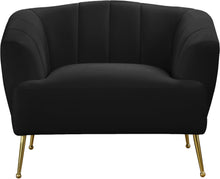 Load image into Gallery viewer, Tori Black Velvet Chair