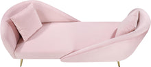 Load image into Gallery viewer, Nolan Pink Velvet Chaise
