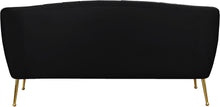 Load image into Gallery viewer, Tori Black Velvet Loveseat