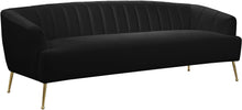 Load image into Gallery viewer, Tori Black Velvet Sofa
