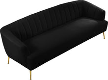 Load image into Gallery viewer, Tori Black Velvet Sofa