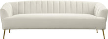 Load image into Gallery viewer, Tori Cream Velvet Sofa