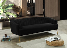 Load image into Gallery viewer, Tori Black Velvet Sofa