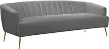 Load image into Gallery viewer, Tori Grey Velvet Sofa