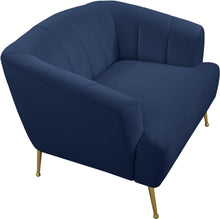 Load image into Gallery viewer, Tori Navy Velvet Chair