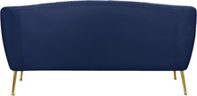 Load image into Gallery viewer, Tori Navy Velvet Loveseat
