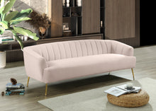 Load image into Gallery viewer, Tori Pink Velvet Sofa