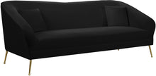 Load image into Gallery viewer, Hermosa Black Velvet Sofa