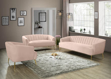 Load image into Gallery viewer, Tori Pink Velvet Chair