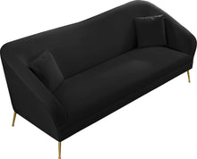 Load image into Gallery viewer, Hermosa Black Velvet Sofa