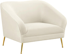 Load image into Gallery viewer, Hermosa Cream Velvet Chair