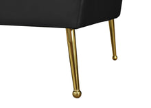 Load image into Gallery viewer, Hermosa Black Velvet Sofa