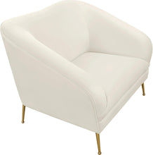 Load image into Gallery viewer, Hermosa Cream Velvet Chair