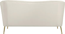 Load image into Gallery viewer, Hermosa Cream Velvet Loveseat