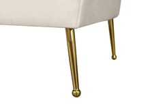 Load image into Gallery viewer, Hermosa Cream Velvet Loveseat