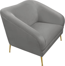 Load image into Gallery viewer, Hermosa Grey Velvet Chair