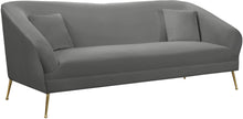 Load image into Gallery viewer, Hermosa Grey Velvet Sofa