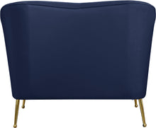 Load image into Gallery viewer, Hermosa Navy Velvet Chair