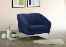Load image into Gallery viewer, Hermosa Navy Velvet Chair
