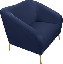 Load image into Gallery viewer, Hermosa Navy Velvet Chair