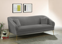 Load image into Gallery viewer, Hermosa Grey Velvet Sofa