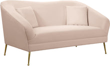 Load image into Gallery viewer, Hermosa Pink Velvet Loveseat